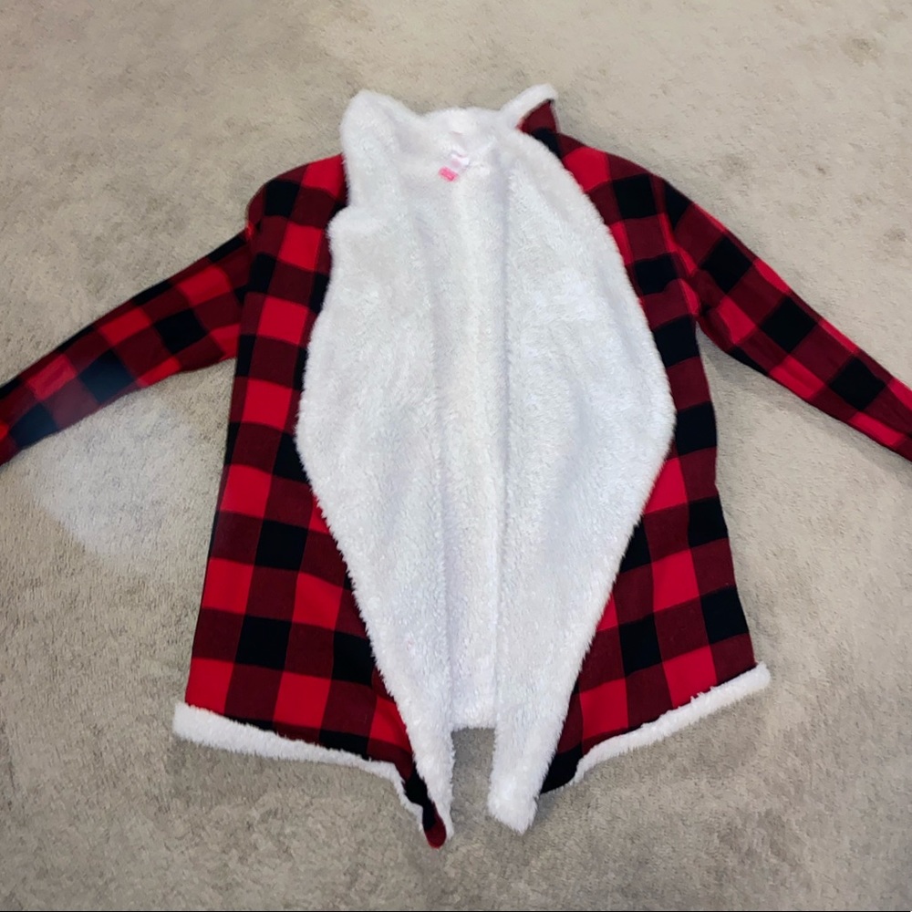 No Boundaries, Red Buffalo Plaid Sherpa Lined, XXL